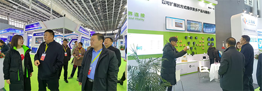 河北省水利廳副巡視員、河北省水利學會理事長馮謙誠一行蒞臨展位參觀指導